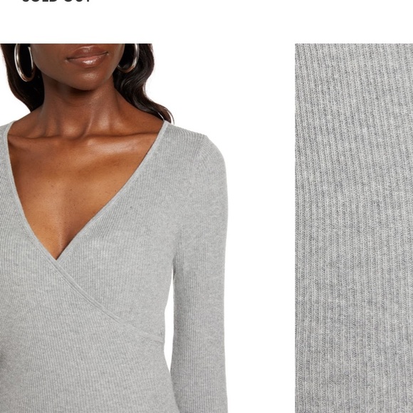 Leith Rib Wrap Sweater - Picture 3 of 4